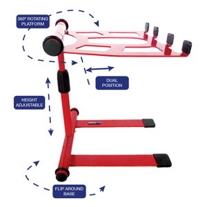 Novopro LS22M Folding Laptop / Tablet Multi Stand With Bag – Red