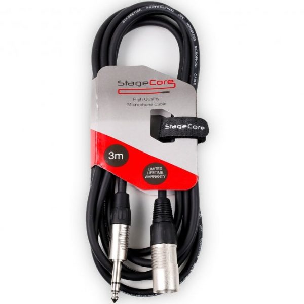 Stagecore Audio Cable, XLR/jack (m/m), 3m