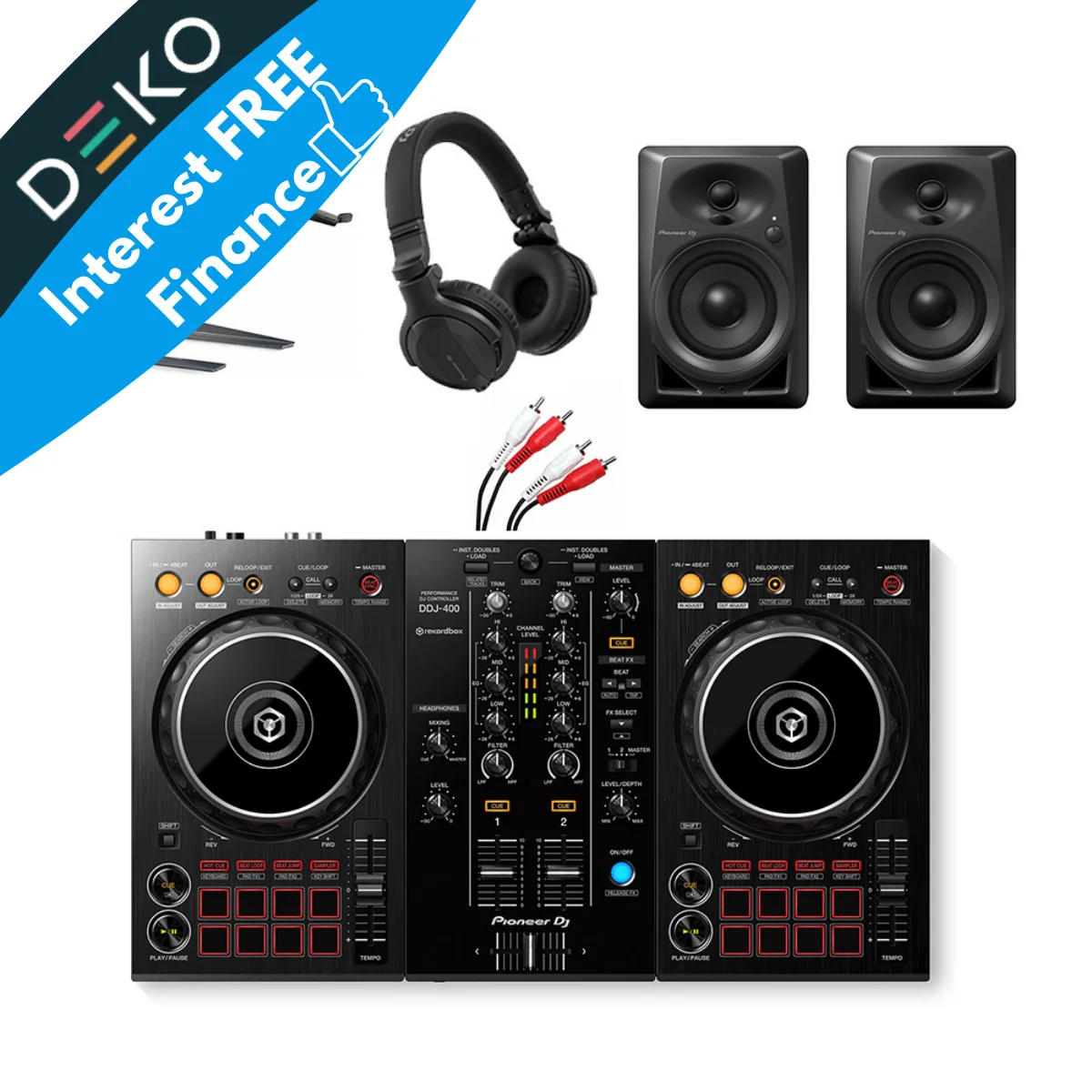 Pioneer DJ DDJ-400 Complete Starter DJ Package | 0% Finance