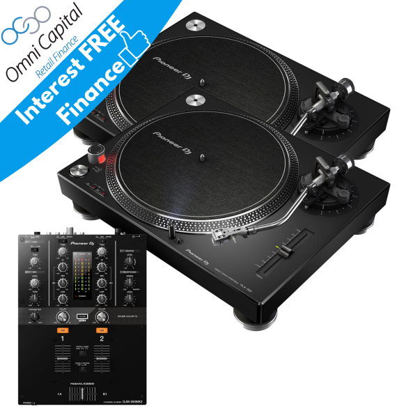 Pioneer DJ PLX-500K and Pioneer DJ DJM-250 MK2 Package