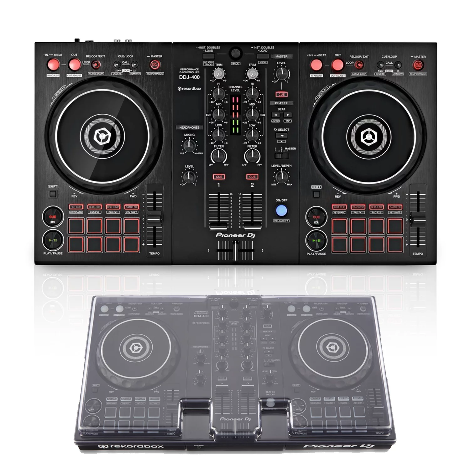 Pioneer DJ DDJ-400 DJ Controller with Decksaver