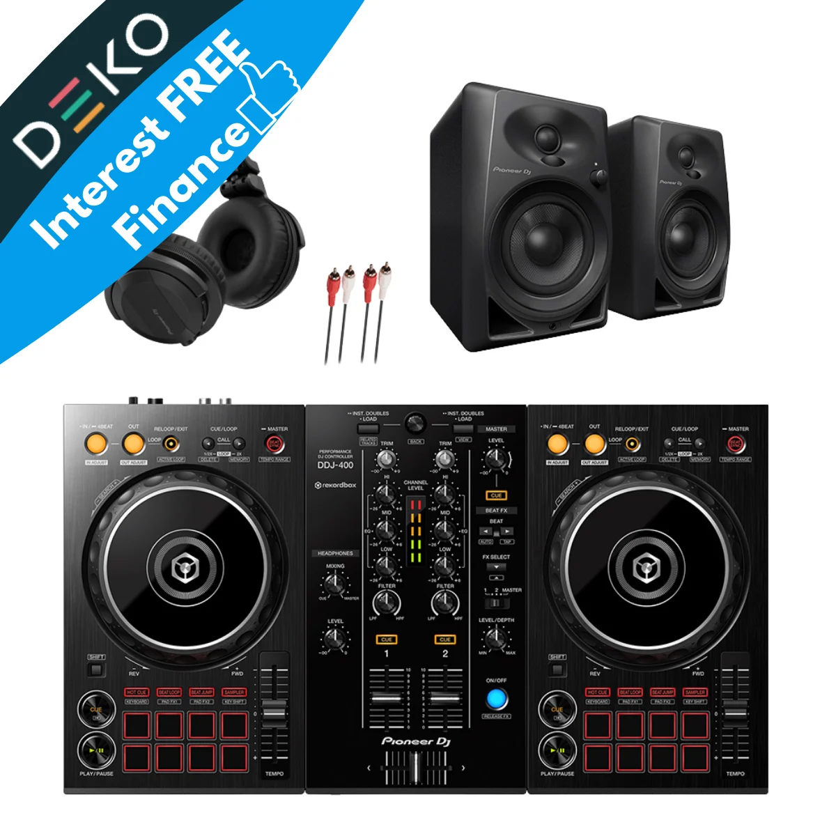 Pioneer DJ DDJ-400 DJ Controller Package