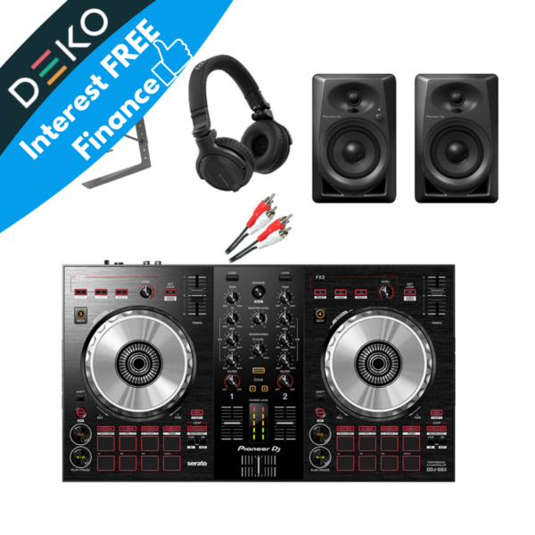 Pioneer DDJ-SB3 Complete Starter DJ Equipment Package