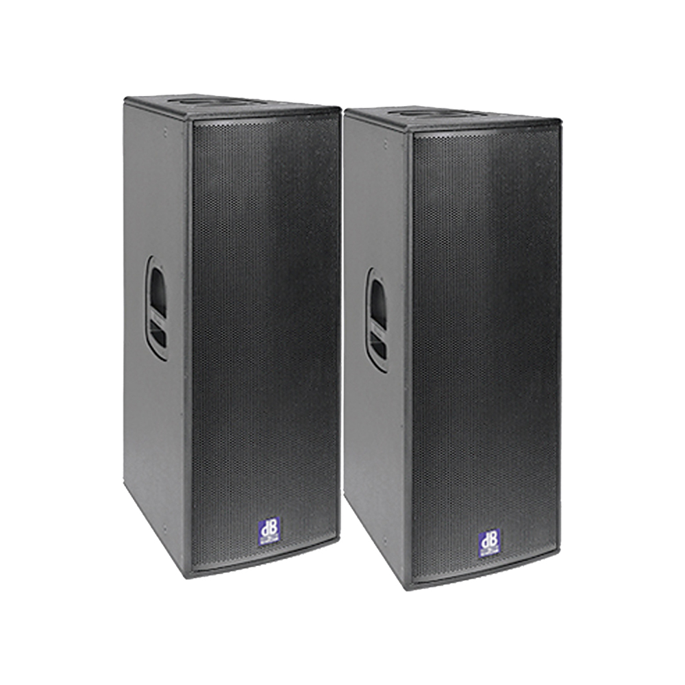 dB Technologies F212 3-Way Active Speaker 1000W x 2 Hire Package