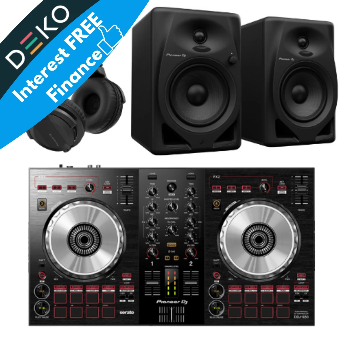 Pioneer DDJ-SB3 with DM-50D, HDJ-CUE1 & RCA Cable | Order Now!