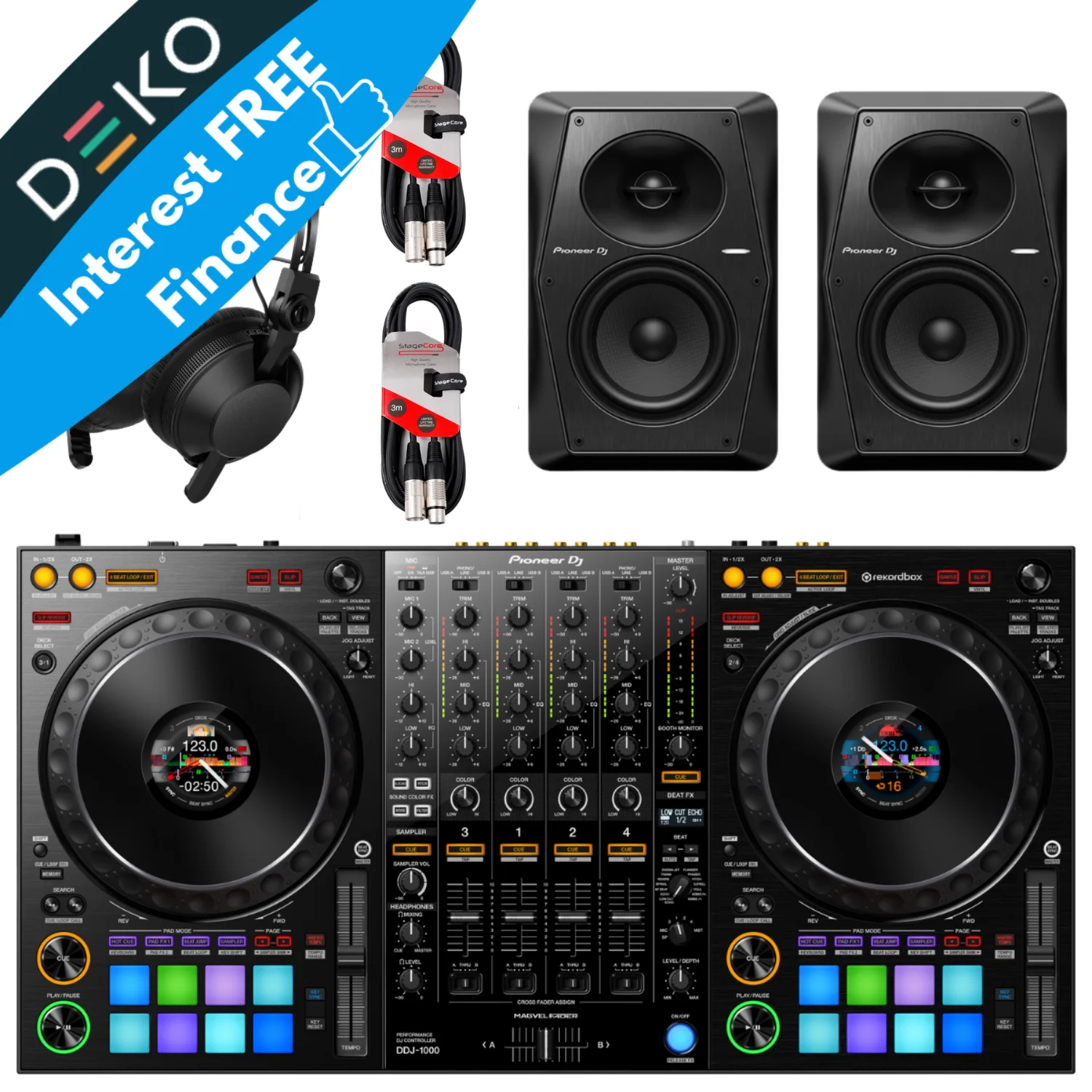 Pioneer DJ DDJ-1000 with VM-70 & HDJ-CX Headphones | Order Now!