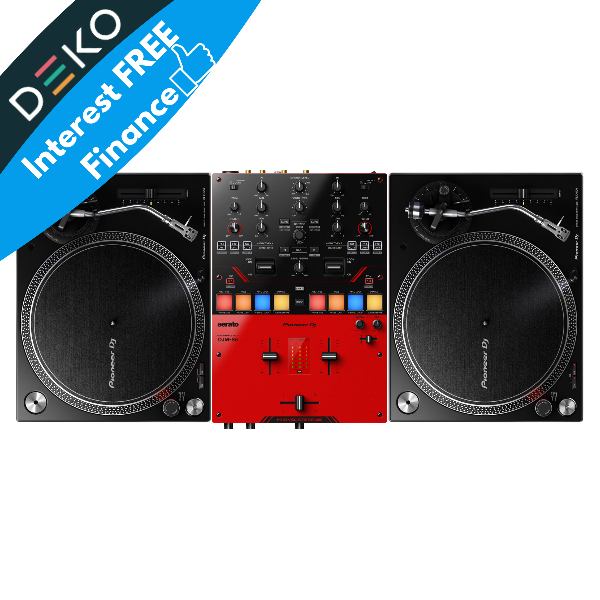 正規店】 Pioneer DJ PLX-500-K + DJM-S5 スクラッチDJ入門9点セット