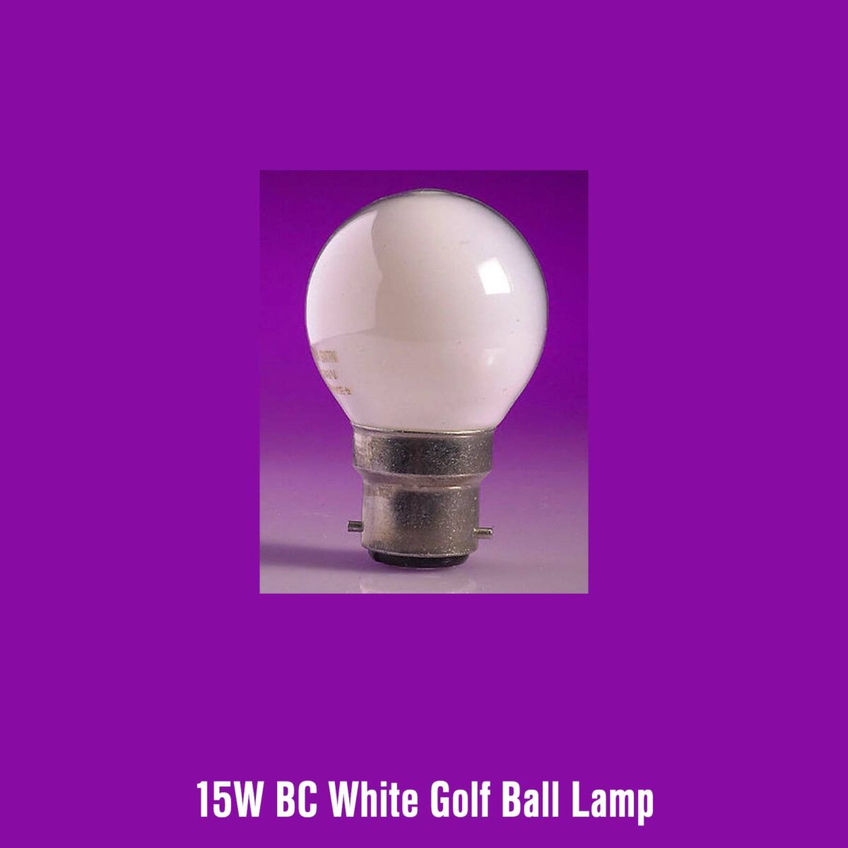 15w BC White Golf Ball Lamp