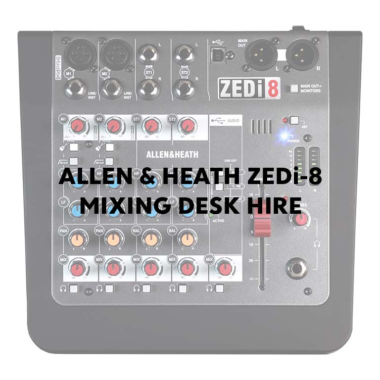 Allen & Heath ZEDi-8 Mixing Desk Hire