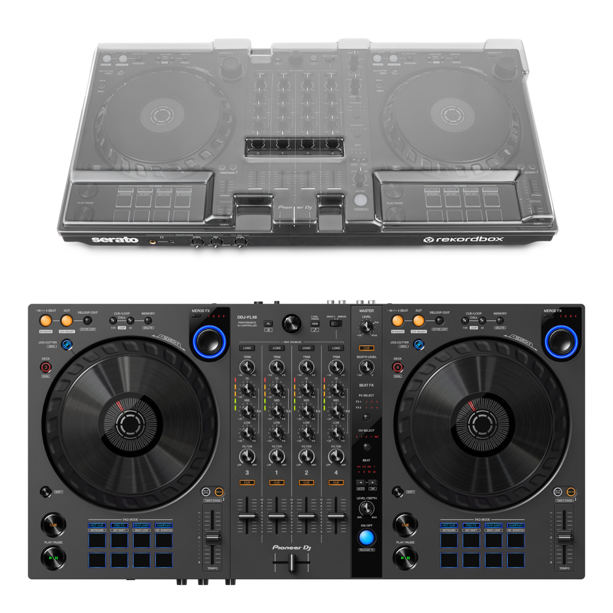 Pioneer DJ DDJ-FLX6-GT with Decksaver Package | techformusic