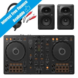 Pioneer DJ DDJ-FLX4 with VM-50 & HDJ-CX Package