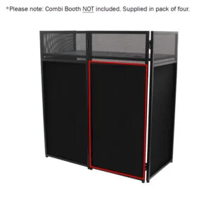 Equinox Combi Booth System Replacement Black Lycra Set (4 Panels)