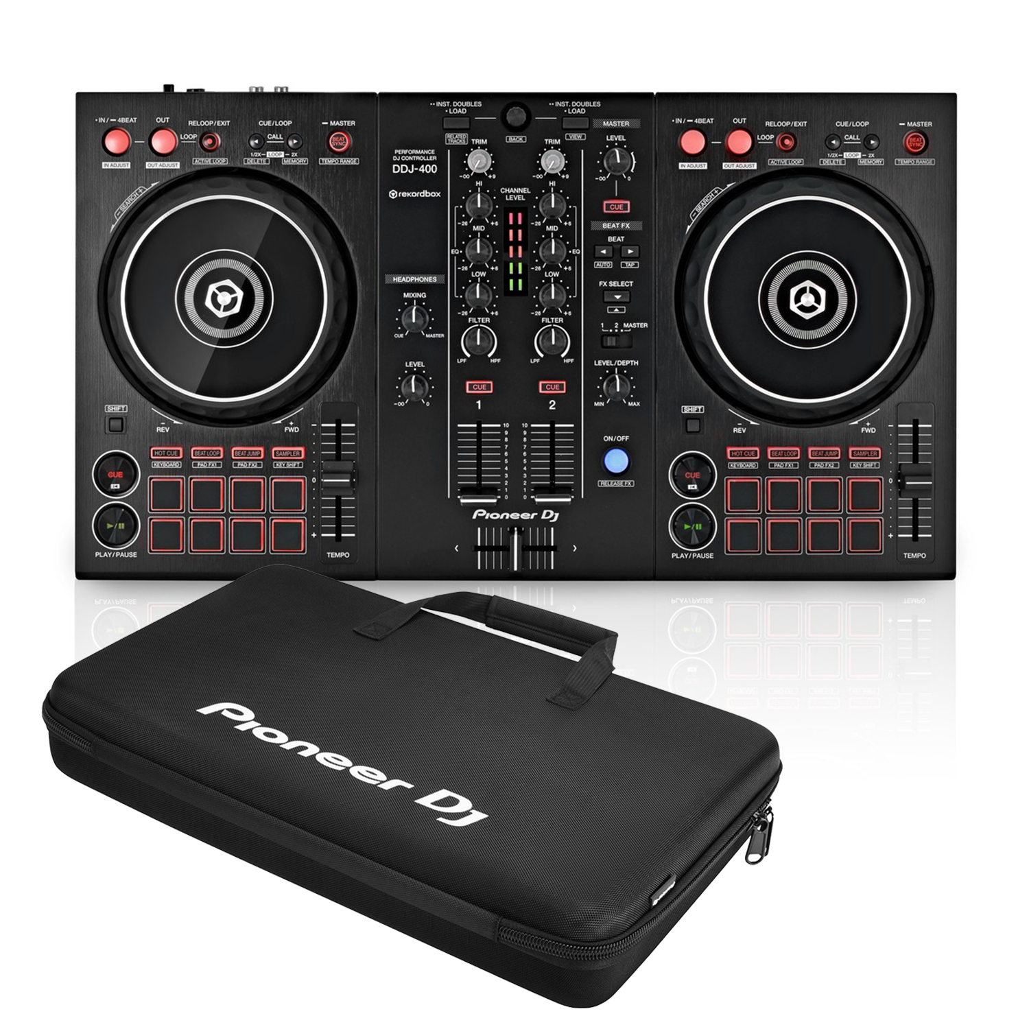 Pioneer DJ DDJ-400 DJ Controller with DJC-B Bag