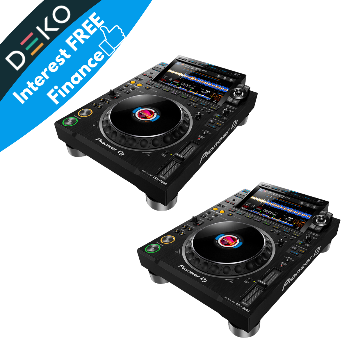 Pioneer DJ CDJ-3000 Professional DJ Multi Player DJ Package