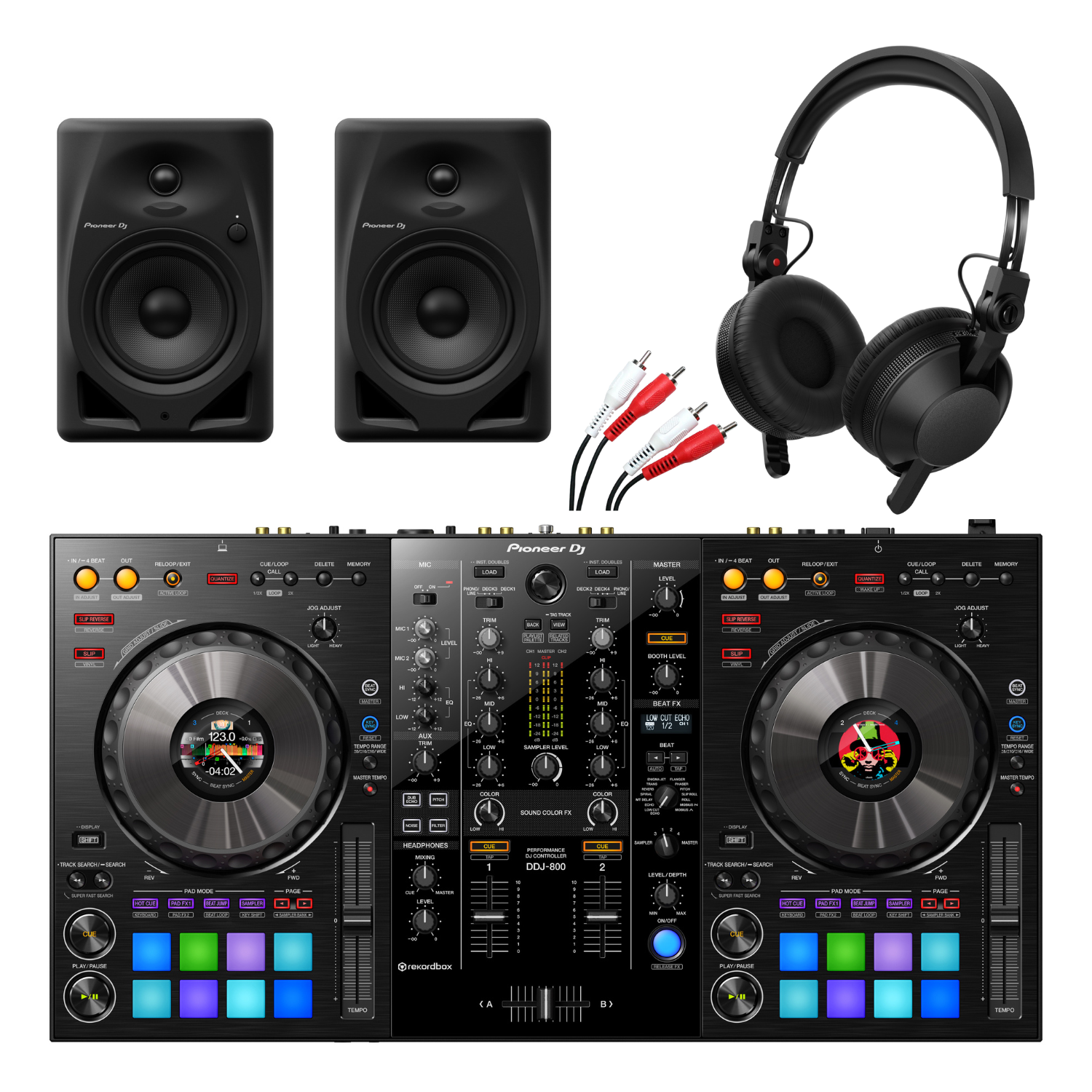 Pioneer DJ DDJ-800 DJ Controller &amp; Pioneer DM-40D Package