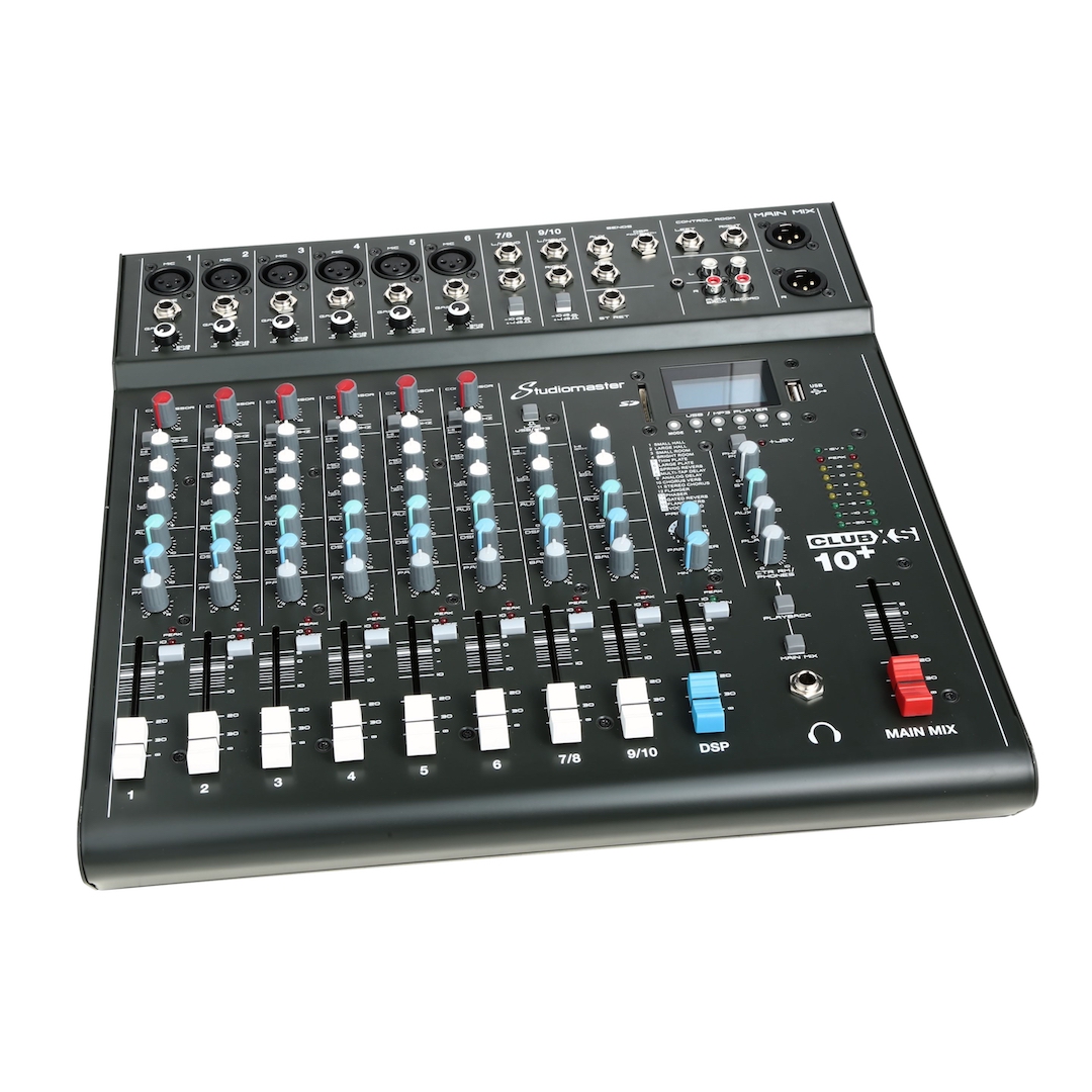 Studiomaster Club XS 10+ Compact Analog Mixer with Bluetooth