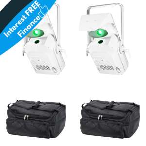 Equinox Helix Scan XP 150W Scanner (White)(Pair with bag)