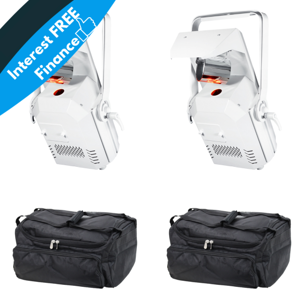 Equinox Helix Roller XP 150W Barrel (White)(Pair with bags)