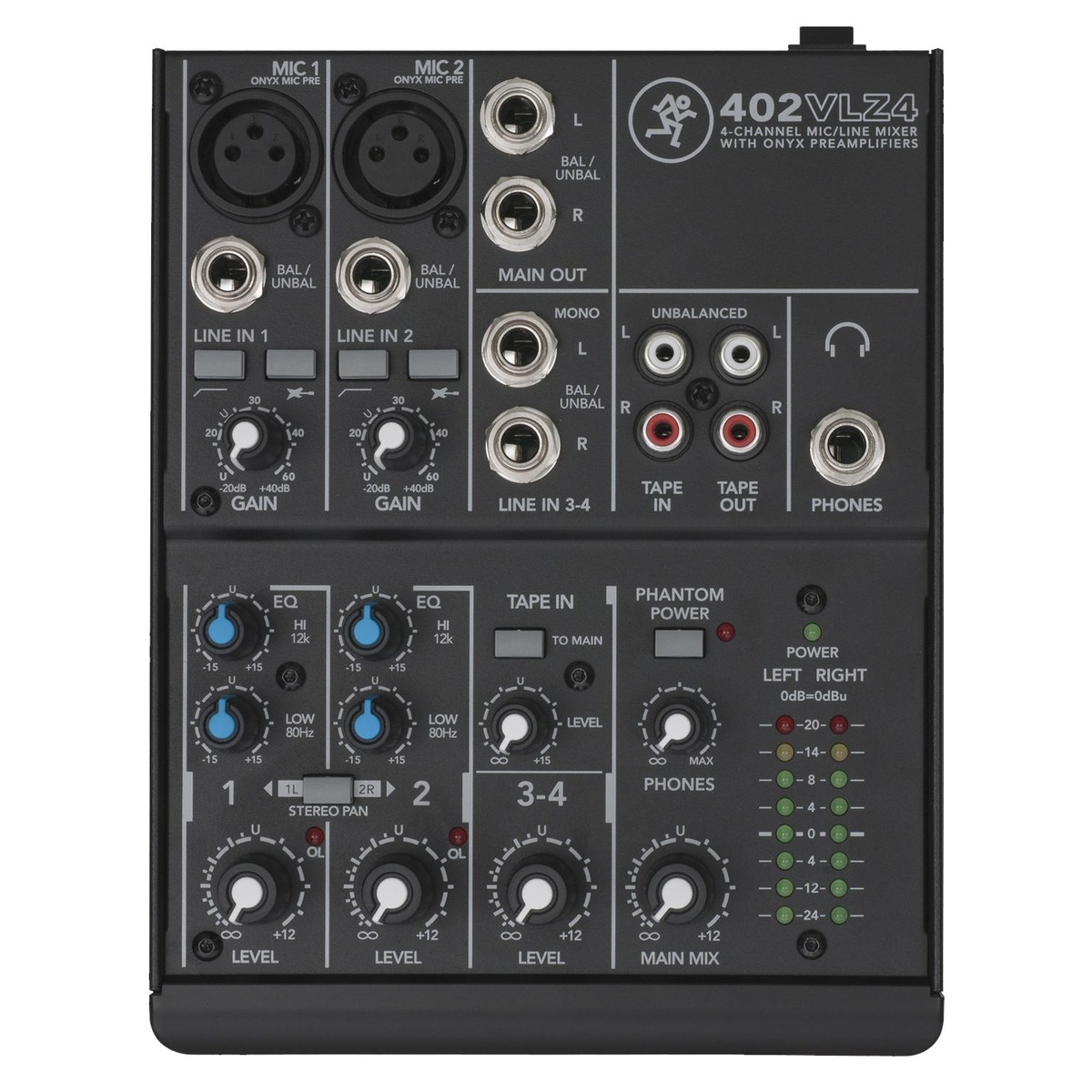 Mackie 402-VLZ4 4 Channel Analog Compact Mixer