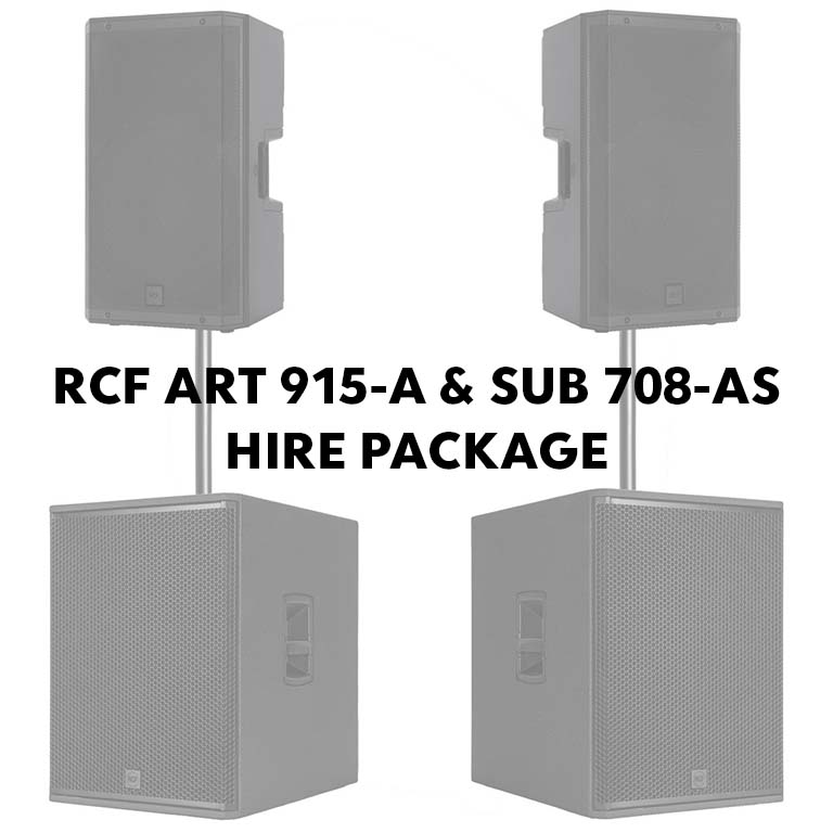 RCF ART 915-A & SUB 708-AS Hire Package