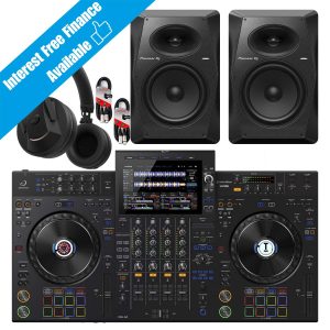 AlphaTheta XDJ-AZ with VM-80 and HDJ-F10 headphones package