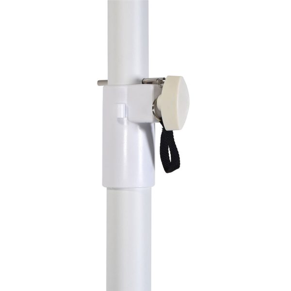 QTX Speaker Stand With Square Base White - Image 3